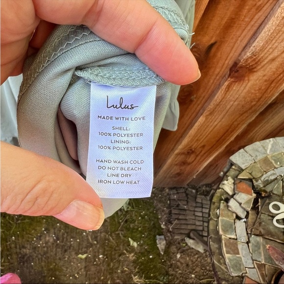 Sage Chiffon Bustier Off-the-Shoulder Ruffle Maxi Dress 🌿 - Picture 11 of 12